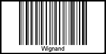 Der Voname Wignand als Barcode und QR-Code