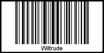 Interpretation von Wiltrude als Barcode