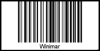 Der Voname Winimar als Barcode und QR-Code