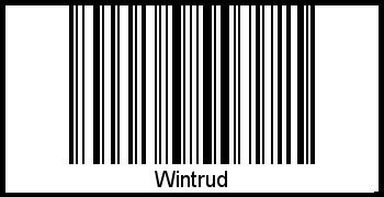 Wintrud als Barcode und QR-Code