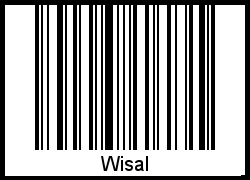 Barcode des Vornamen Wisal