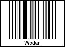 Wodan als Barcode und QR-Code