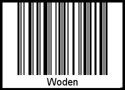 Barcode-Grafik von Woden