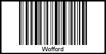 Interpretation von Wofford als Barcode