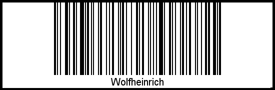 Wolfheinrich als Barcode und QR-Code