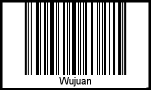 Der Voname Wujuan als Barcode und QR-Code