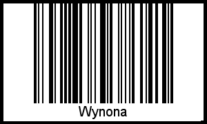Interpretation von Wynona als Barcode
