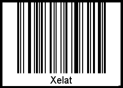 Barcode des Vornamen Xelat