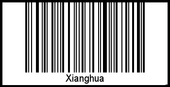Barcode des Vornamen Xianghua