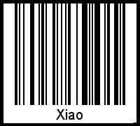 Xiao als Barcode und QR-Code