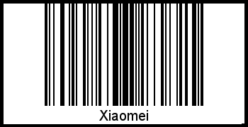 Interpretation von Xiaomei als Barcode