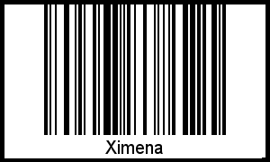 Interpretation von Ximena als Barcode