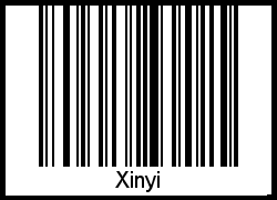 Interpretation von Xinyi als Barcode