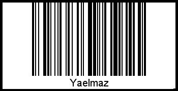 Der Voname Yaelmaz als Barcode und QR-Code