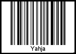 Der Voname Yahja als Barcode und QR-Code
