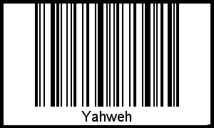 Interpretation von Yahweh als Barcode