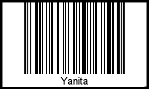 Der Voname Yanita als Barcode und QR-Code
