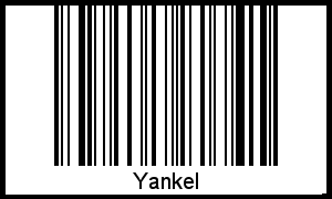Der Voname Yankel als Barcode und QR-Code