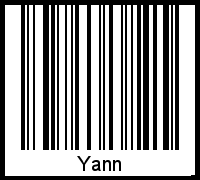 Interpretation von Yann als Barcode
