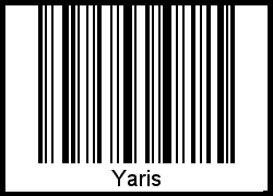 Yaris als Barcode und QR-Code