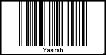 Yasirah als Barcode und QR-Code