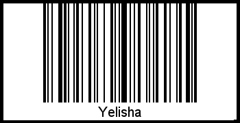 Der Voname Yelisha als Barcode und QR-Code