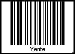 Barcode-Foto von Yente