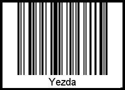 Yezda als Barcode und QR-Code