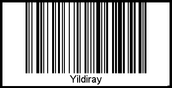 Barcode des Vornamen Yildiray