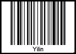 Der Voname Yilin als Barcode und QR-Code