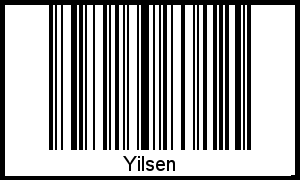 Der Voname Yilsen als Barcode und QR-Code