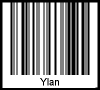 Ylan als Barcode und QR-Code
