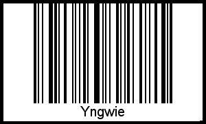 Barcode des Vornamen Yngwie