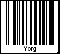 Yorg als Barcode und QR-Code