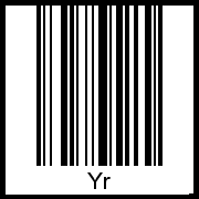 Barcode-Grafik von Yr