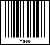 Der Voname Ysee als Barcode und QR-Code
