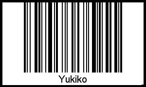 Yukiko als Barcode und QR-Code