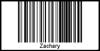 Interpretation von Zachary als Barcode