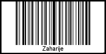 Interpretation von Zaharije als Barcode