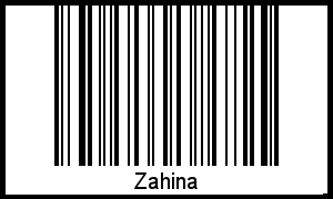 Interpretation von Zahina als Barcode