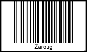 Zaroug als Barcode und QR-Code