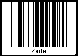 Barcode-Foto von Zarte