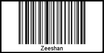Interpretation von Zeeshan als Barcode