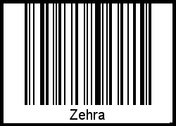 Zehra als Barcode und QR-Code