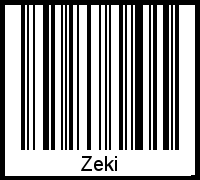 Zeki als Barcode und QR-Code