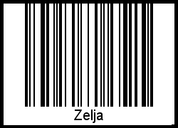 Barcode des Vornamen Zelja