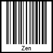 Barcode-Grafik von Zen