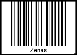 Interpretation von Zenas als Barcode