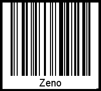 Zeno als Barcode und QR-Code