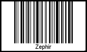Zephir als Barcode und QR-Code